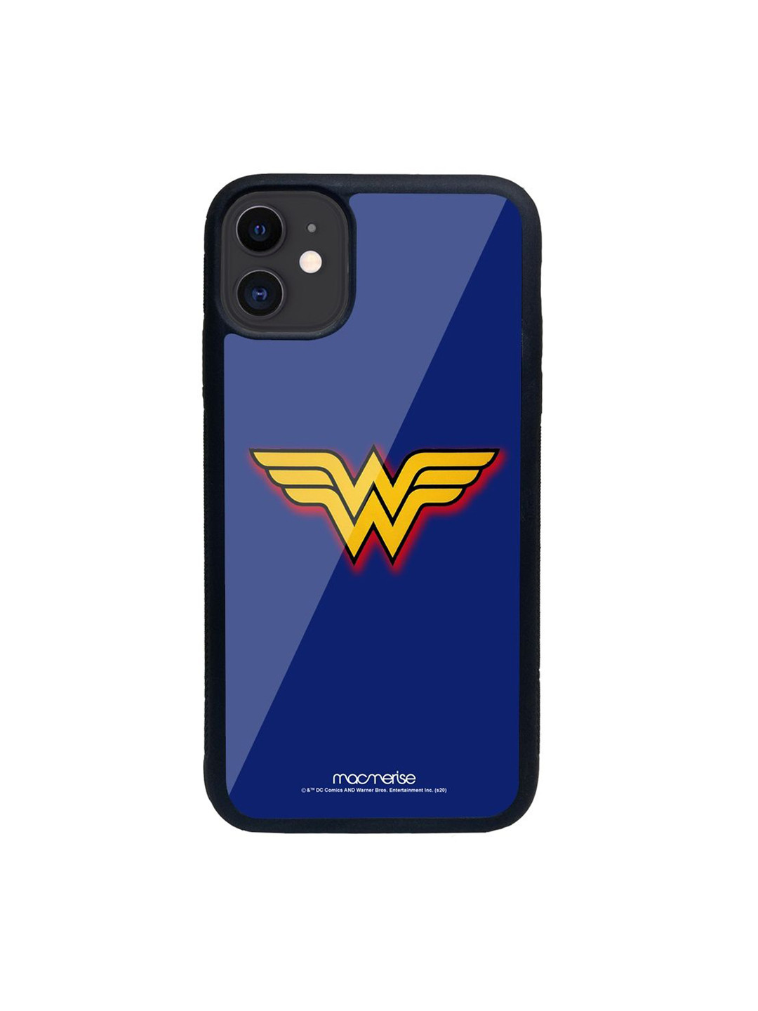 Buy Macmerise Blue Wonder Woman Logo Printed IPhone 11 Back Cover Mobile Accessories for
