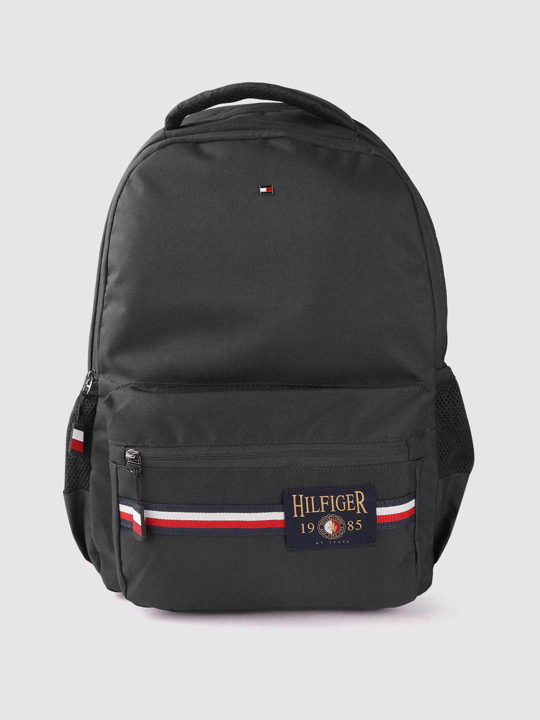 Buy Tommy Hilfiger Unisex Black Solid Backpack Backpacks for Unisex