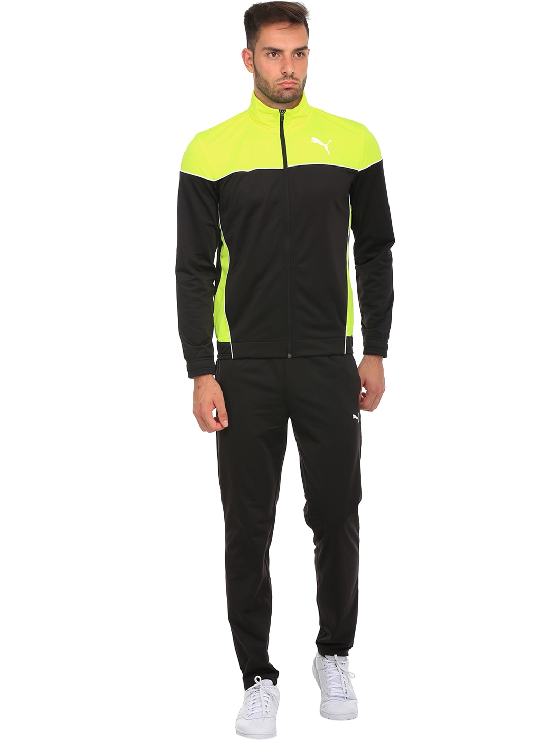 puma color block tracksuit