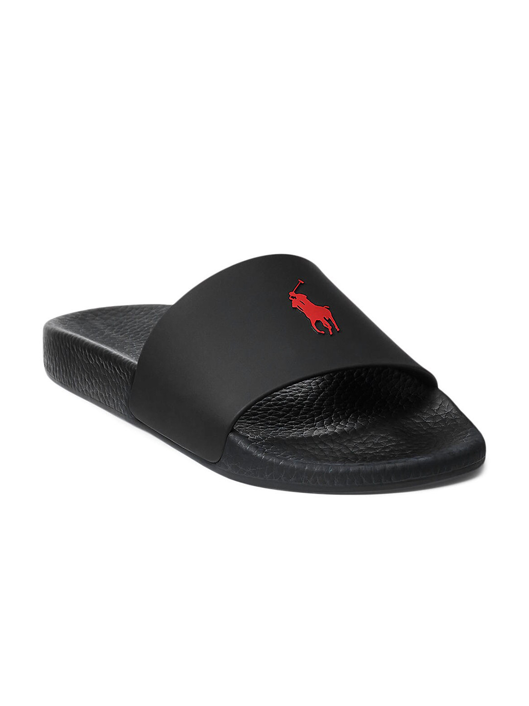 Buy Polo Ralph Lauren Men Black Rubber Sliders - Flip Flops for Men