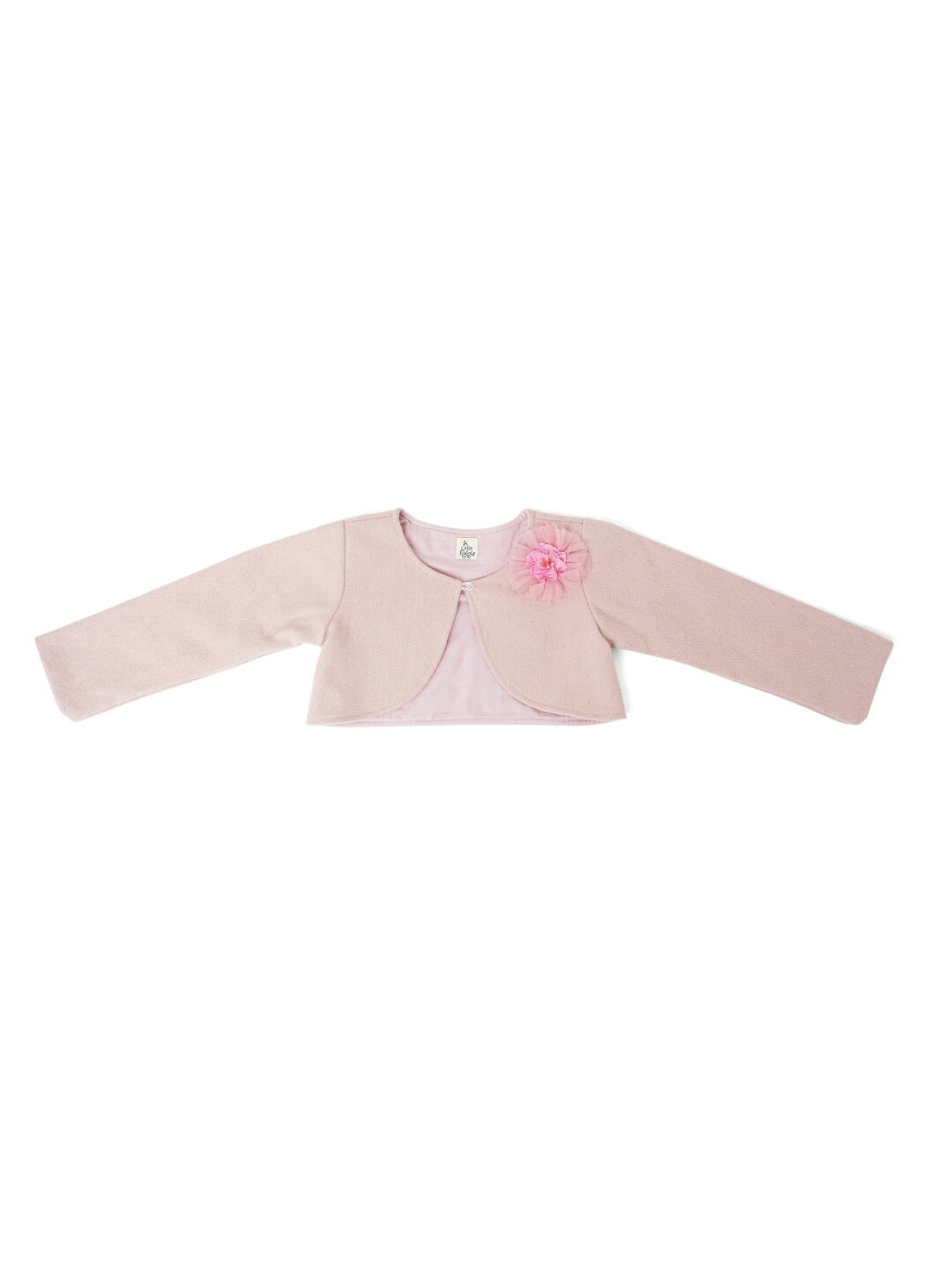 Babyhug Three Fourth Sleeves Shrug - Pink