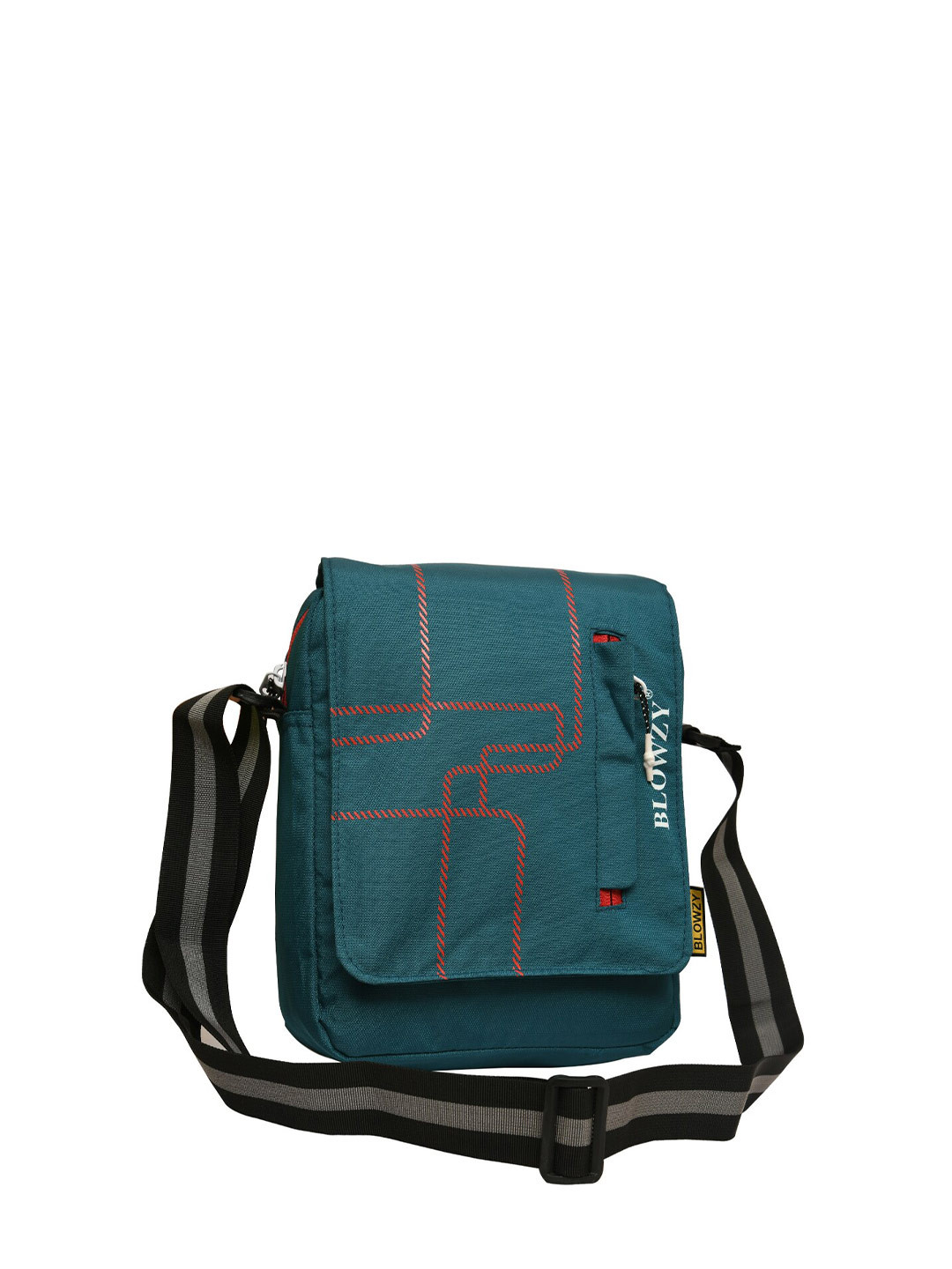 Buy Blowzy Bags Unisex Blue & Red Messenger Bag Messenger Bag for