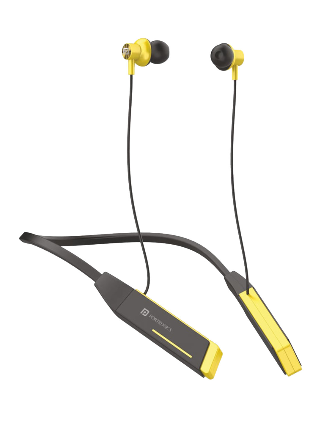 Buy Portronics Yellow Solid Harmonics Z1 Wireless Bluetooth Neckband Headphone Headphones for