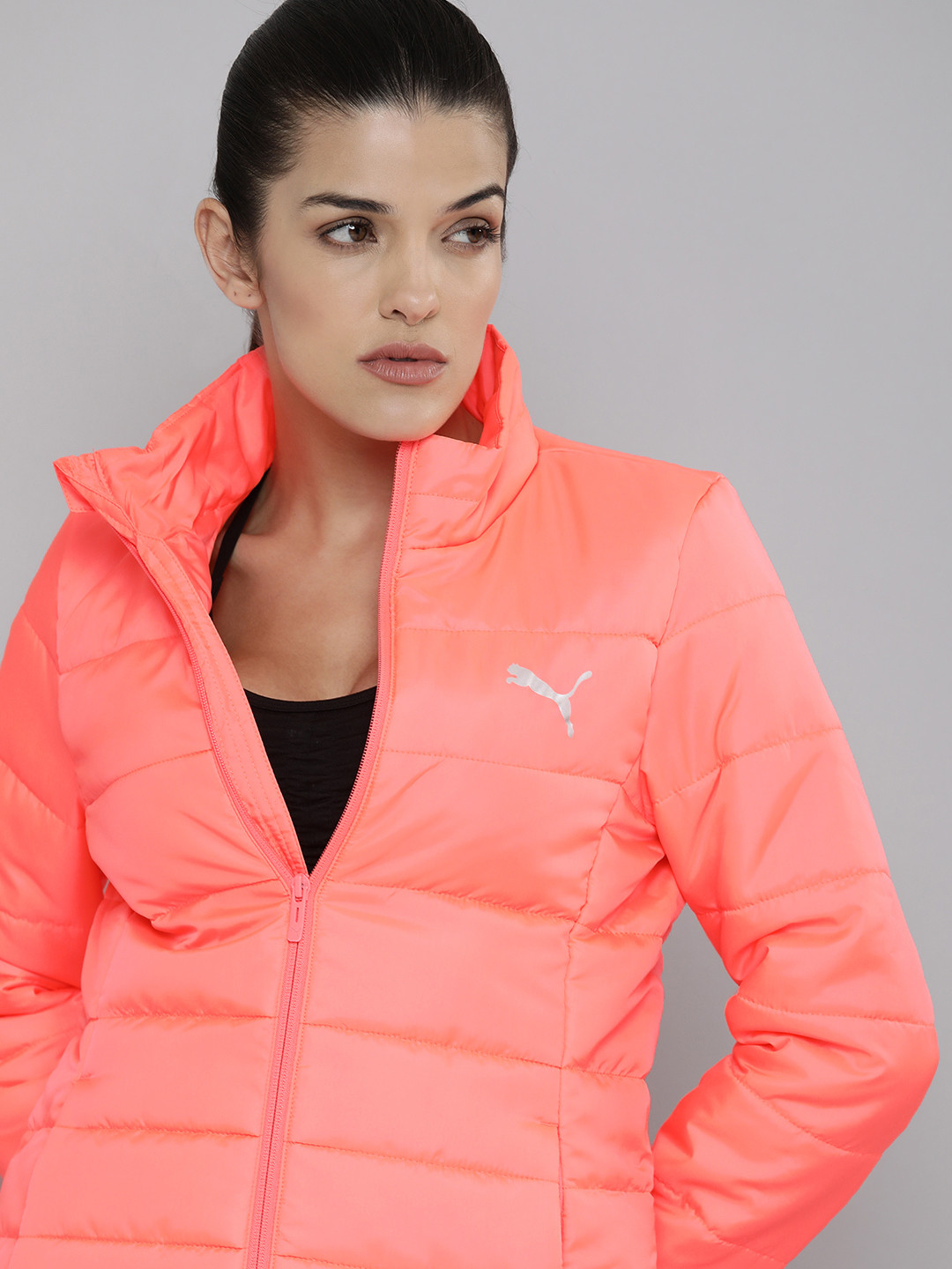 Buy Puma Women Pink Solid Outdoor Puffer Jacket Jackets for Women