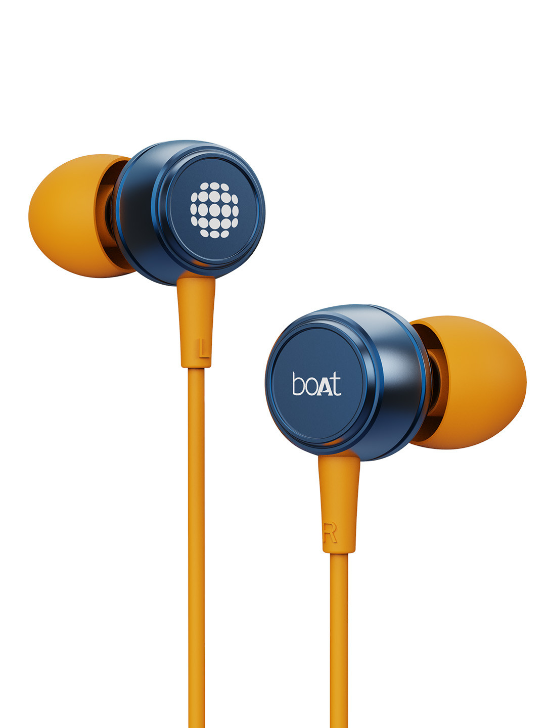 Buy BoAt Bassheads 172 M Jazzy Blue & Yellow In Ear Wired Headset