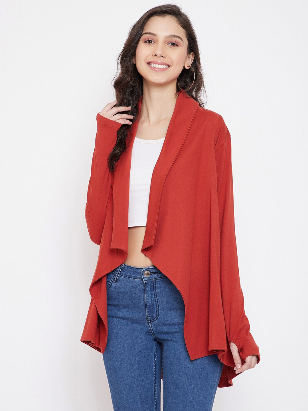 Buy Hypernation Women Orange Pure Cotton Shrug Shrug for Women 19821614 Myntra