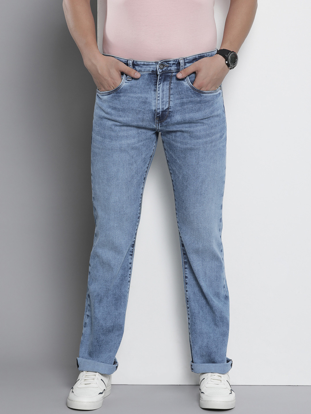 Buy Nautica Men Mid Rise Bootcut Light Fade Stretchable Jeans Jeans