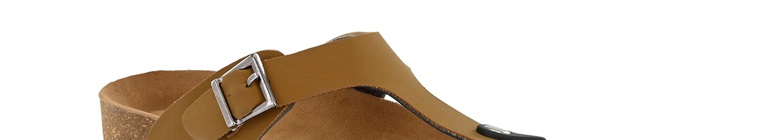 Buy SHENCES Men Tan & Brown Original Cork Sole Sandals - Sandals for ...