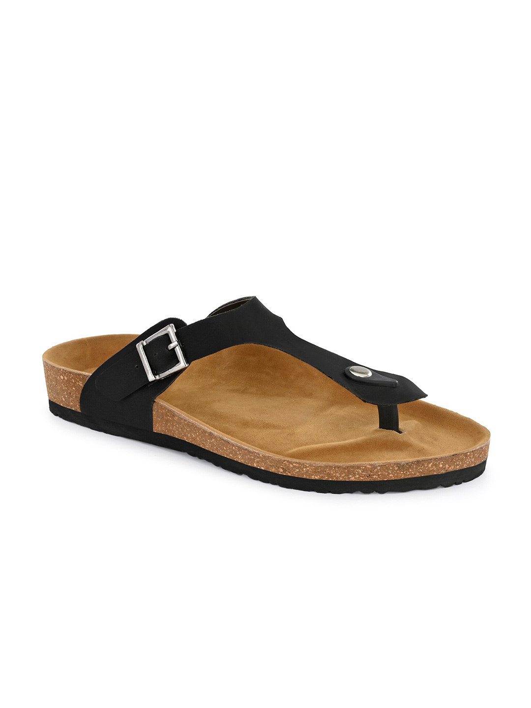 Buy SHENCES Men Black Original Cork Sole Sandals Sandals for Men