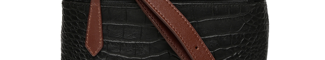 Buy Hidesign Black Textured Leather Sling Bag - Handbags for Women 1983807 | Myntra