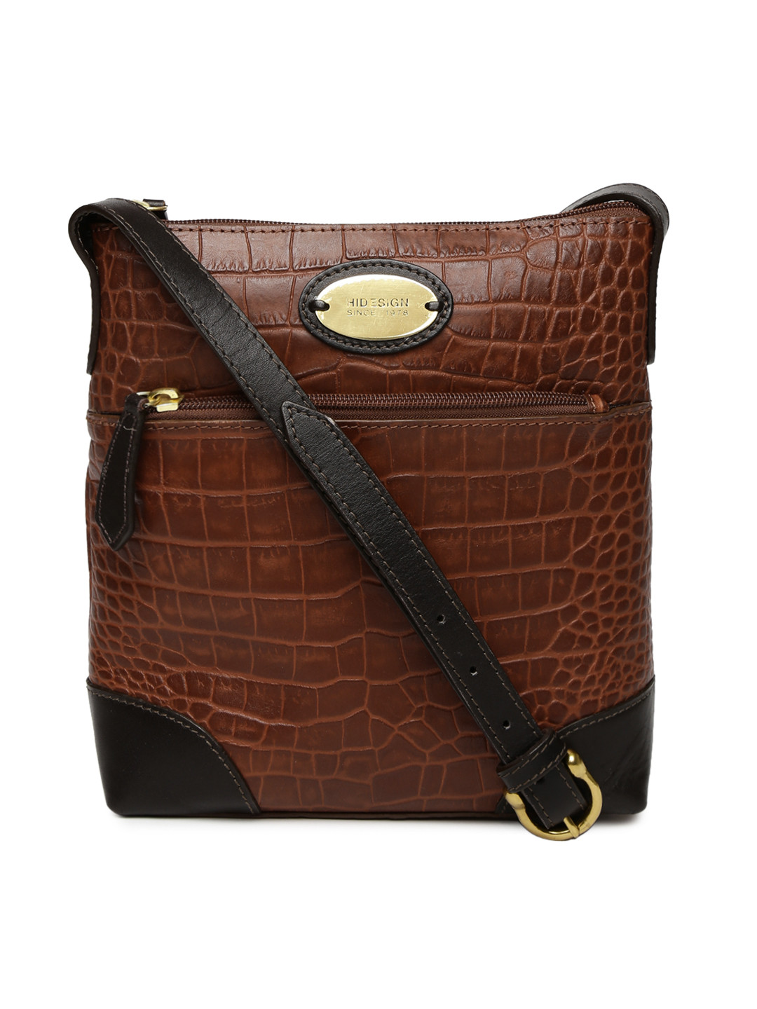 Buy Hidesign Brown Textured Sling Bag Handbags for Women 1983808 Myntra