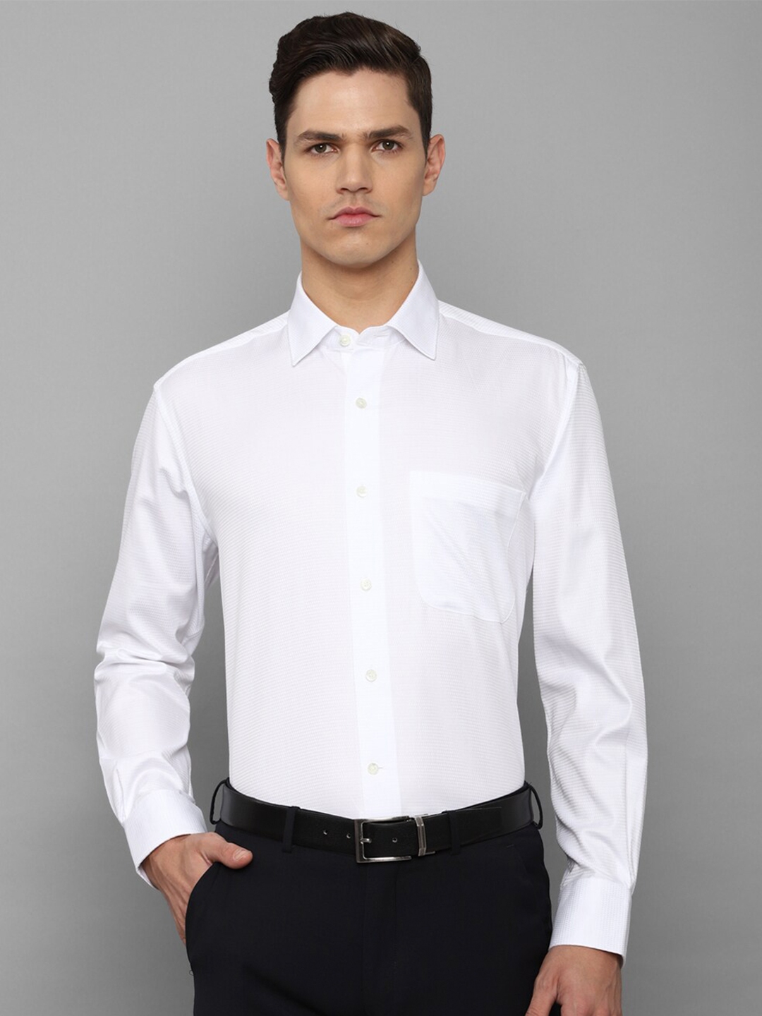 Buy Luxure By Louis Philippe Men White Formal Shirt - Shirts for Men ...