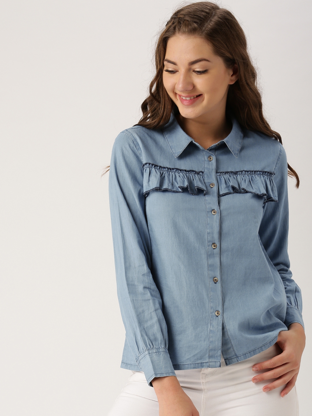 denim shirts myntra
