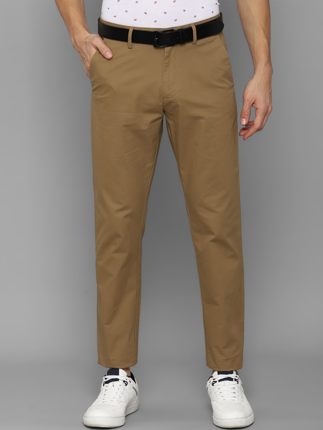 Buy Allen Solly Men Brown Solid Trouser - Trousers for Men 19853488 ... image.