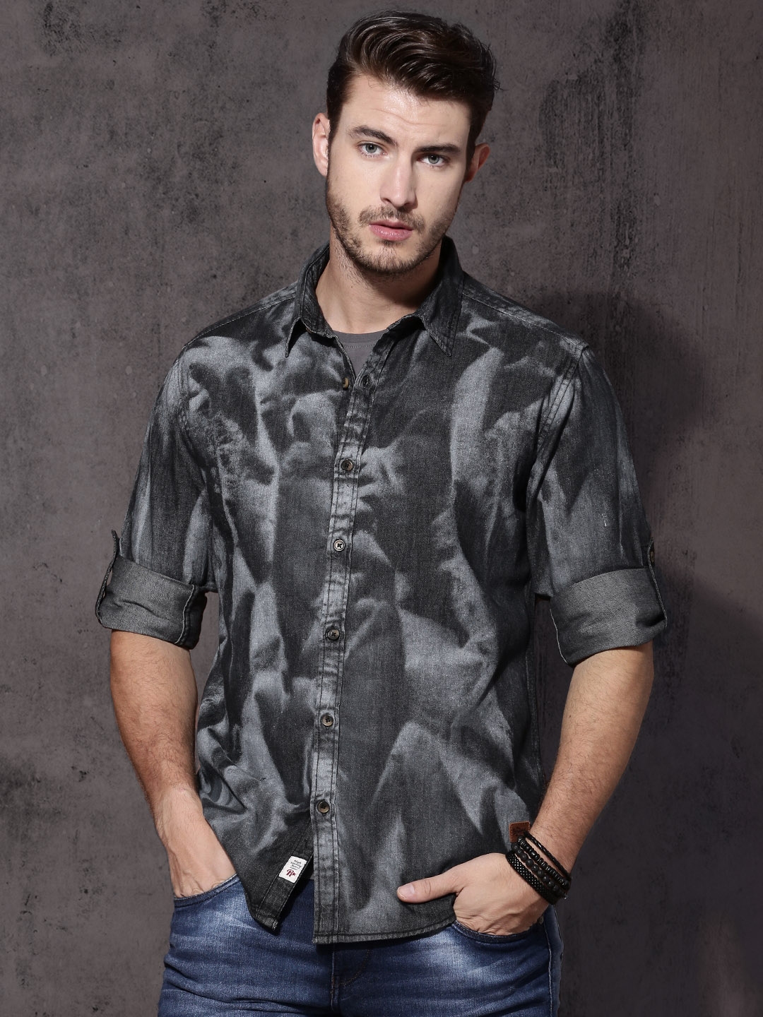 denim shirts myntra