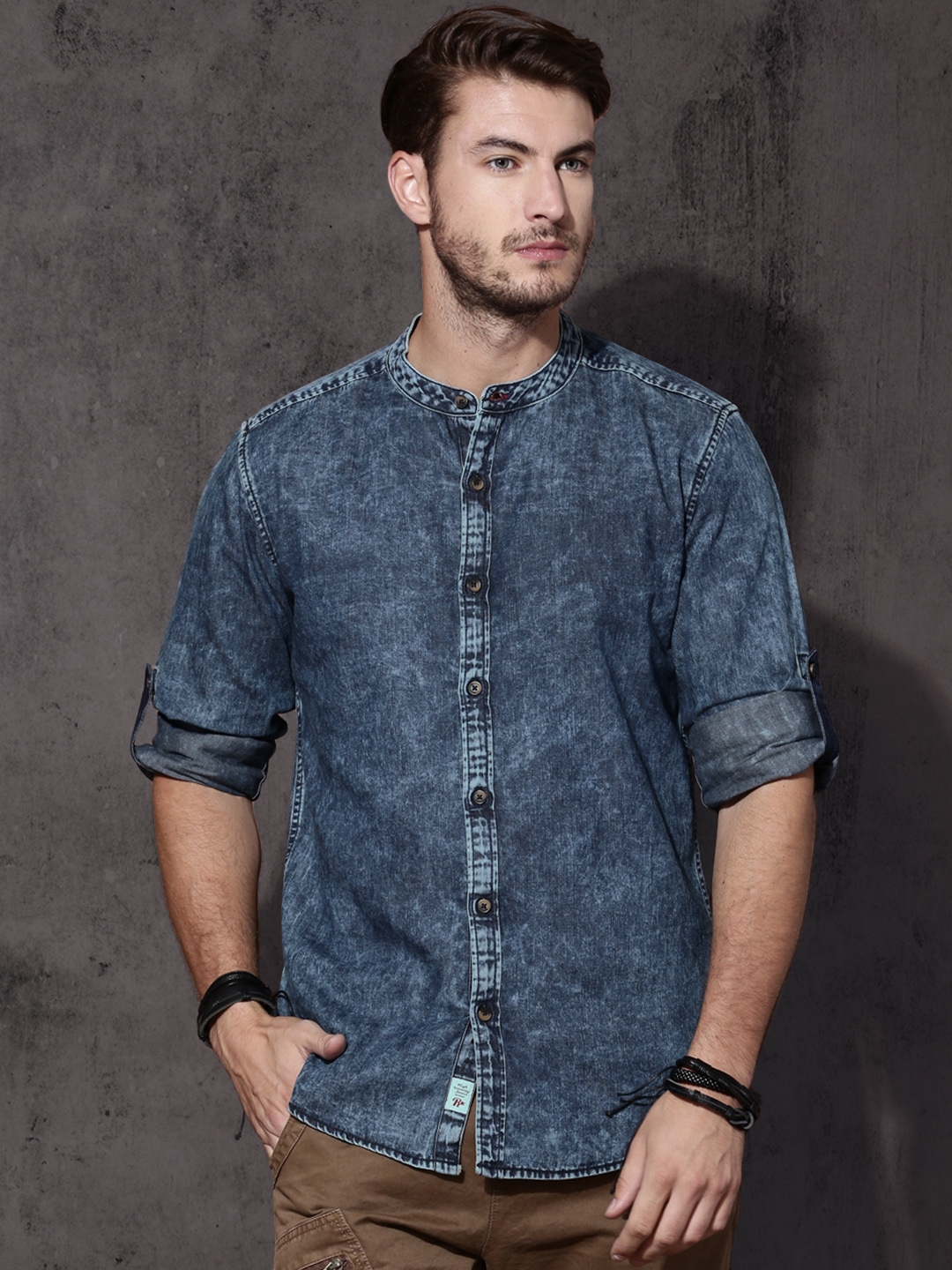 denim shirts myntra