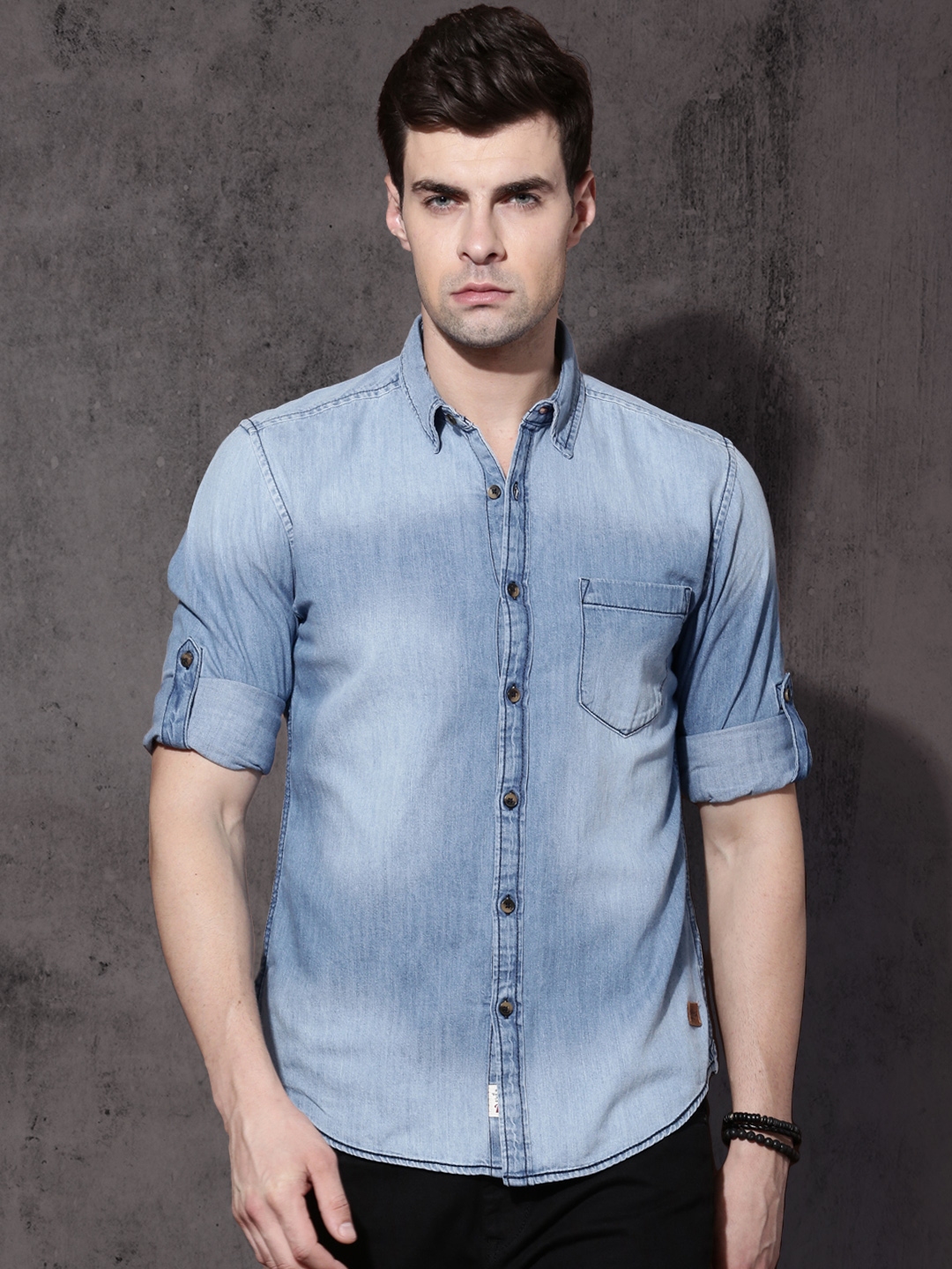 denim shirts myntra