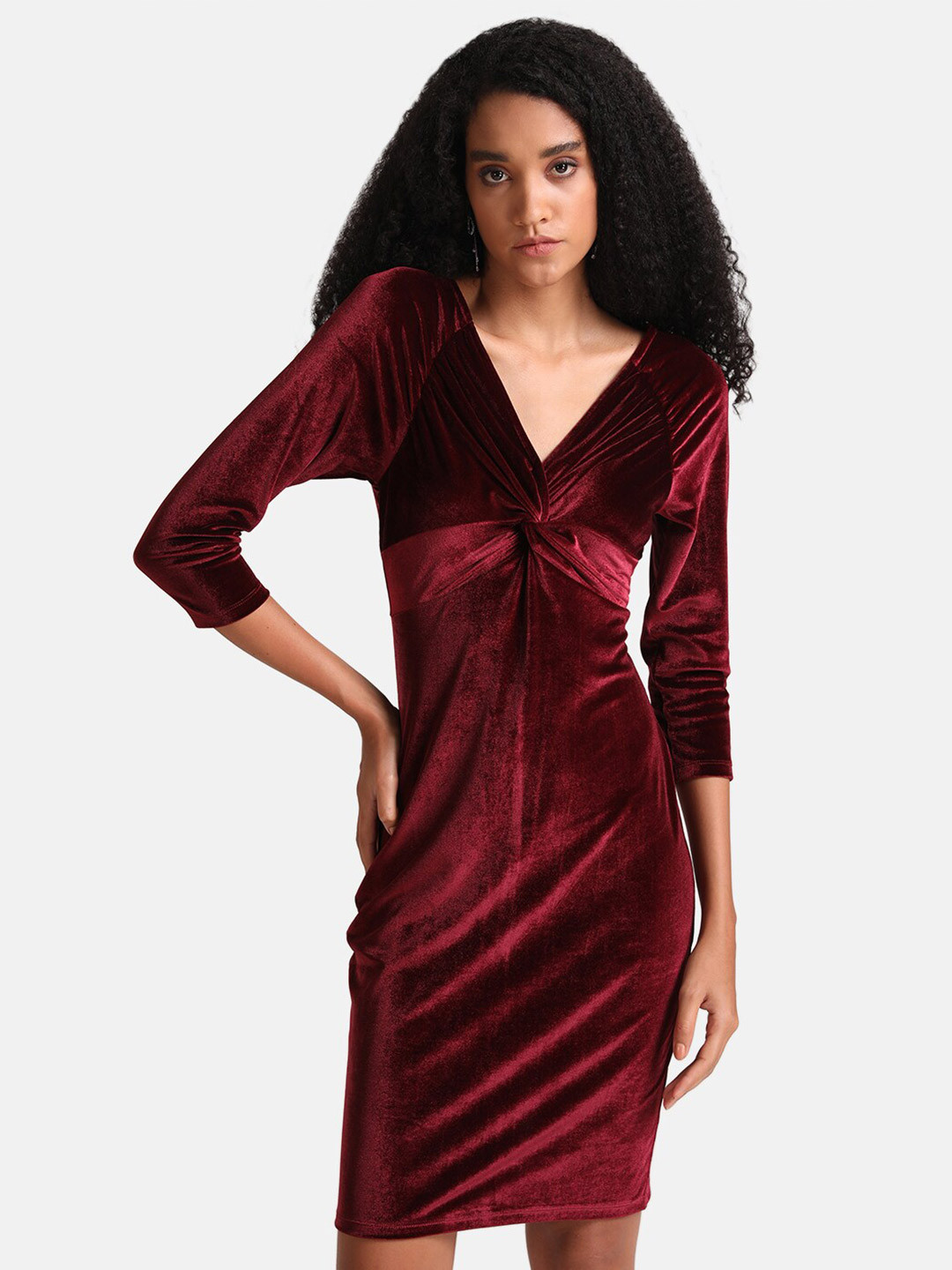 Buy Kazo Maroon Sheath Dress Dresses for Women 19854098 Myntra