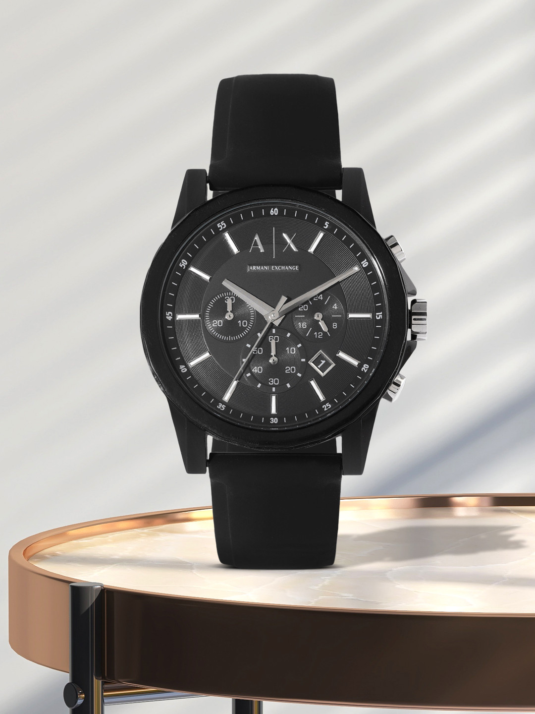 Buy Armani Exchange Unisex Black Analogue Watch AX1326 - Watches for ...