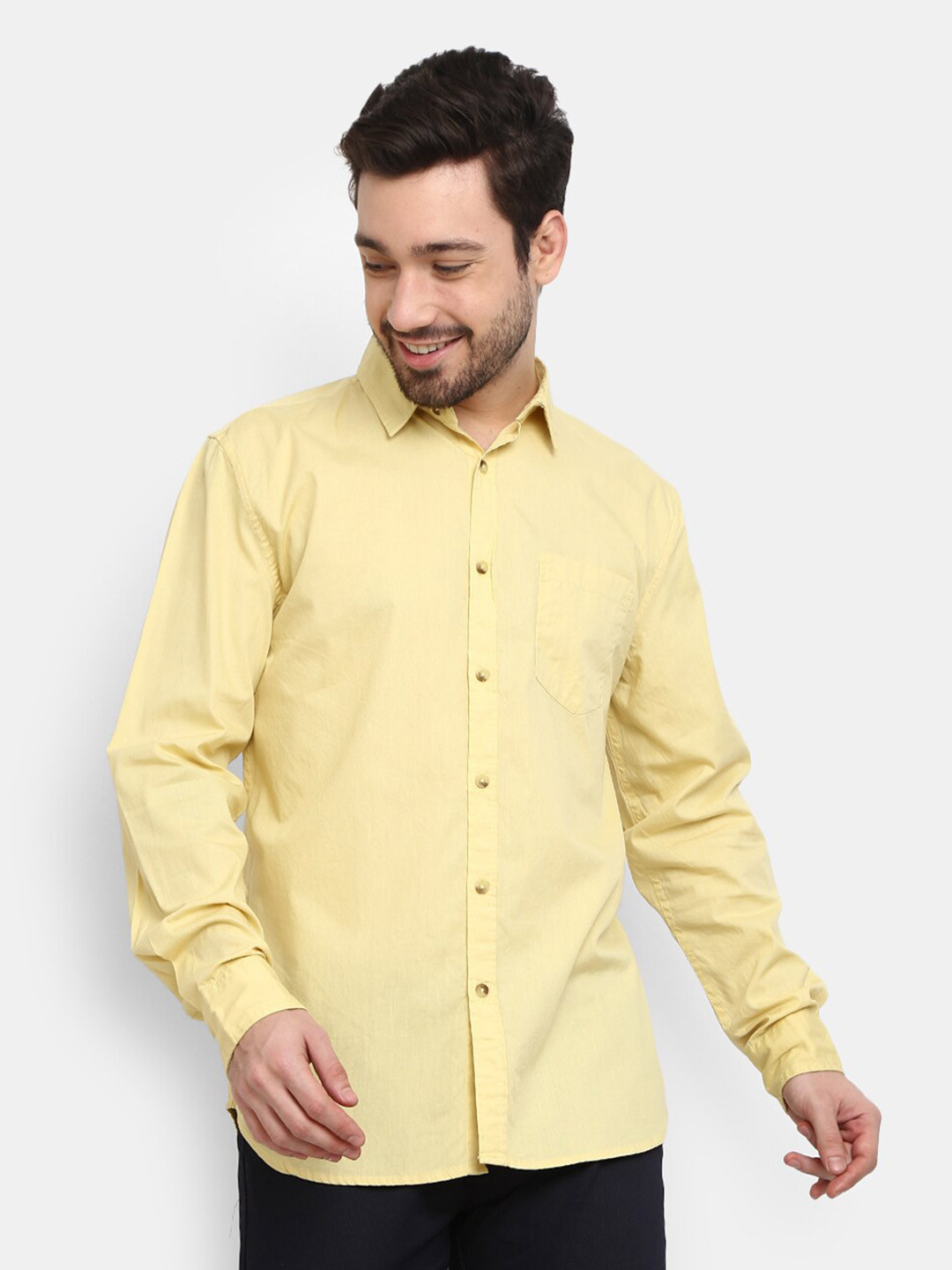 Buy V Mart Men Yellow Casual Shirt Shirts for Men 19859520 Myntra