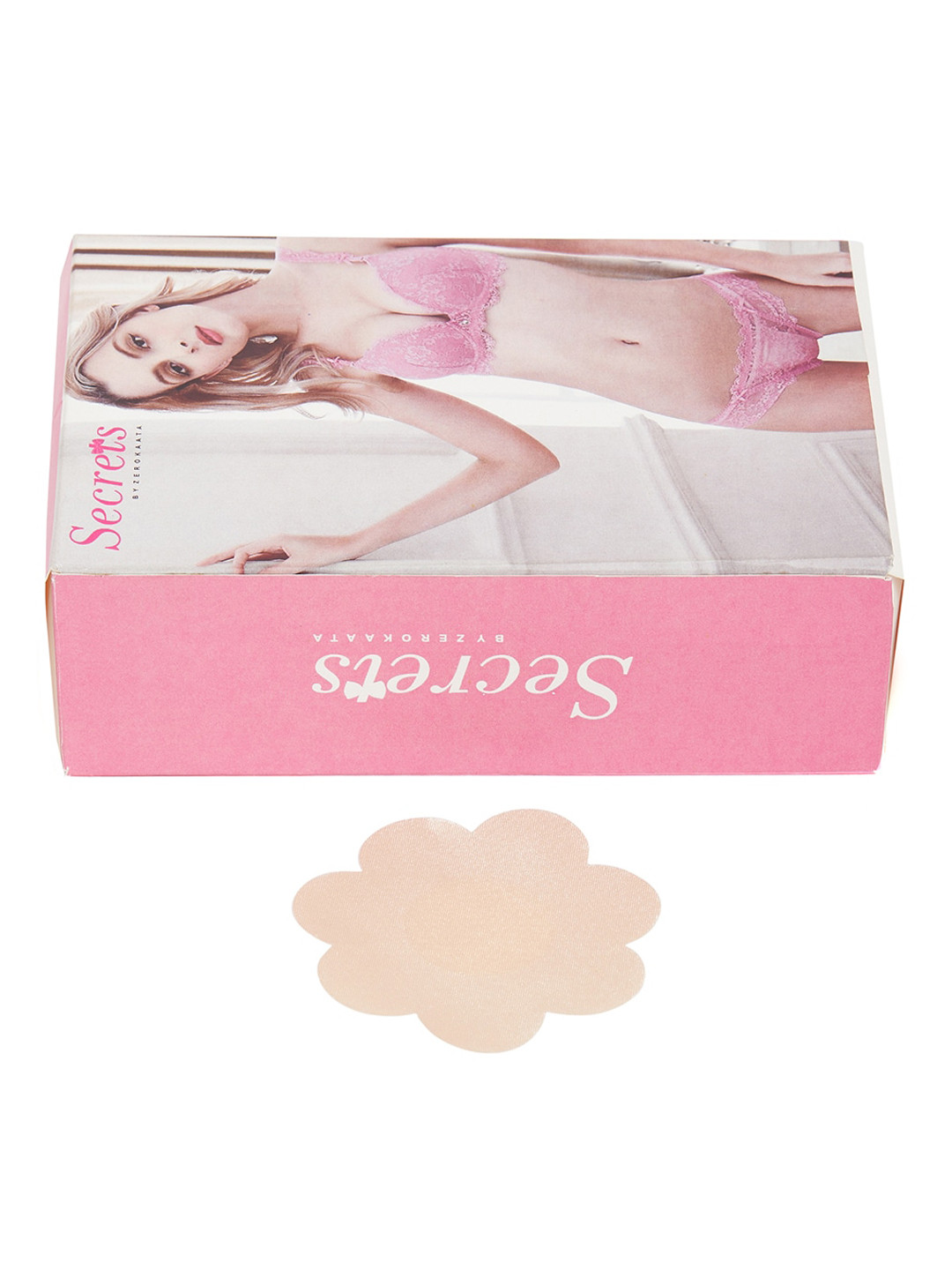 Buy SECRETS BY ZEROKAATA Women Set Of 10 Nude Flower Shaped Satin