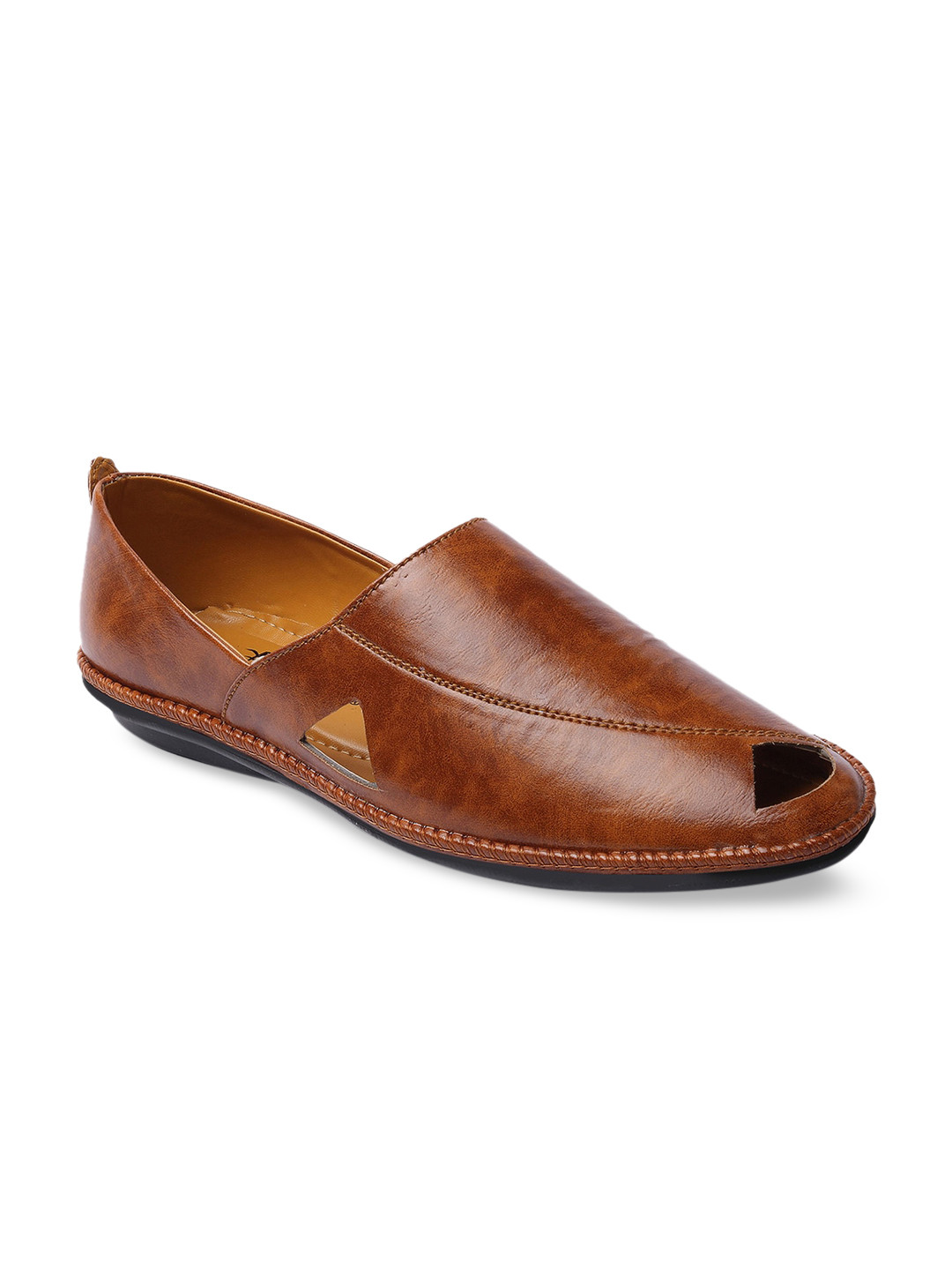 mens tan slip on shoes