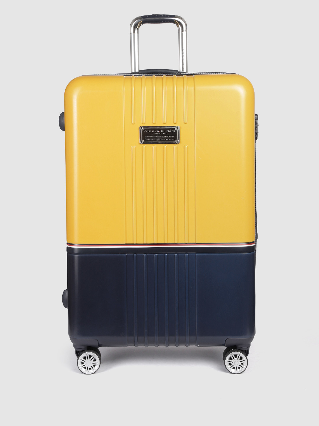 Buy Tommy Hilfiger Unisex Yellow & Navy Blue 360 Degree Rotation Large