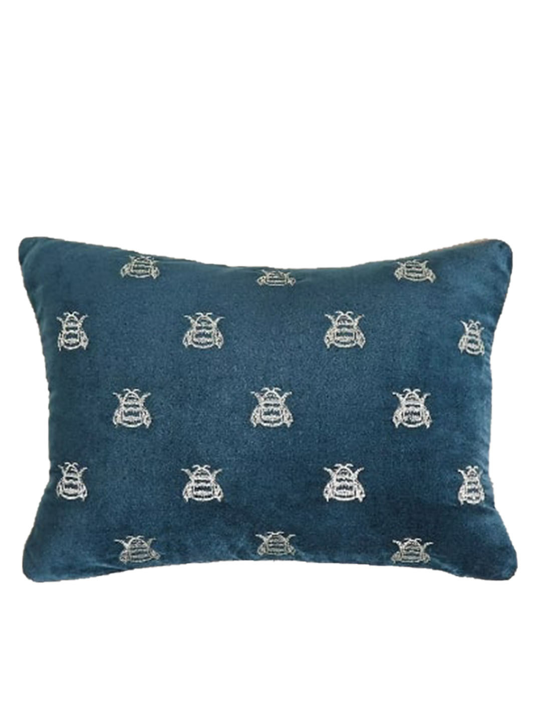 Buy Marks & Spencer Teal Embroidered Bee Velvet Cushion Cushions for