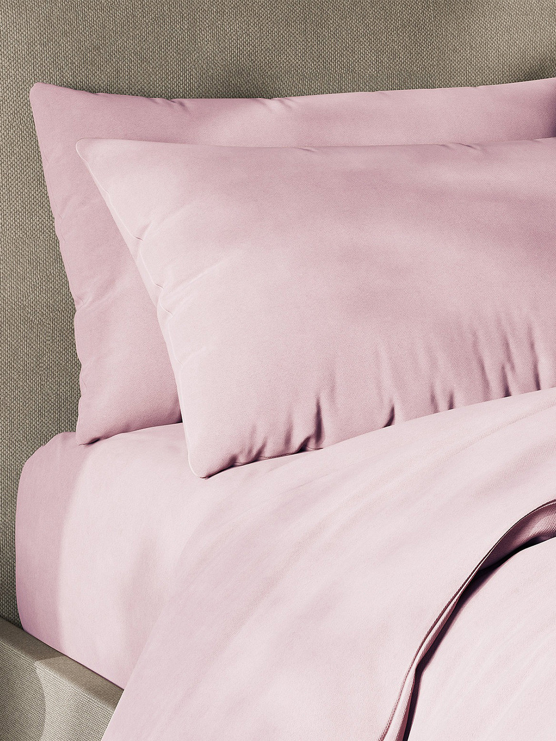 Buy Marks & Spencer Pink 2 Pieces Cotton Rectangle Pillow Covers