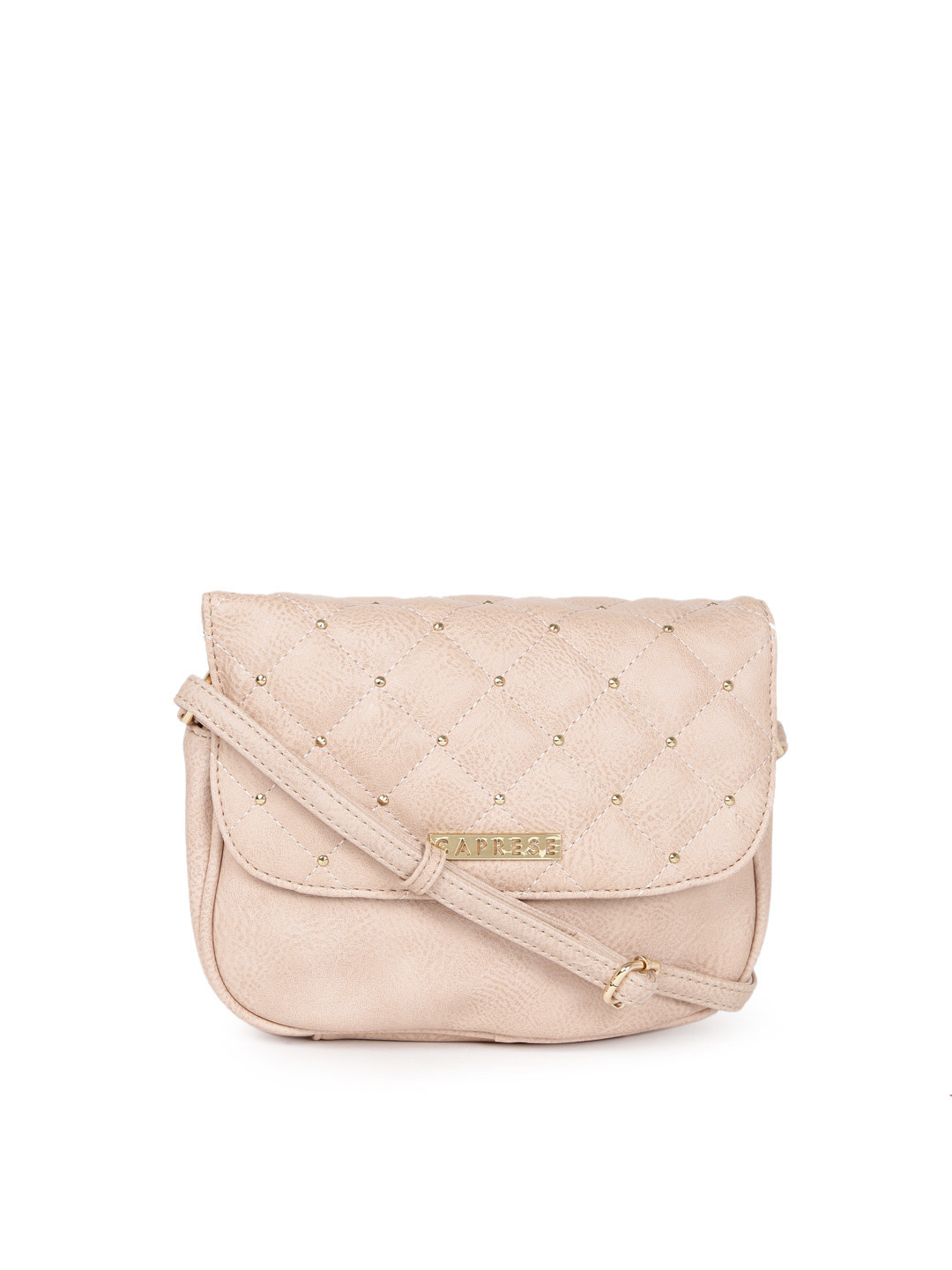 Buy Caprese Beige Quilted Sling Bag Handbags for Women 1987649 Myntra
