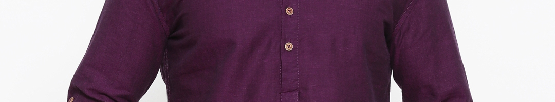 Buy British Club Men Purple Solid Straight Kurta - Kurtas for Men ...