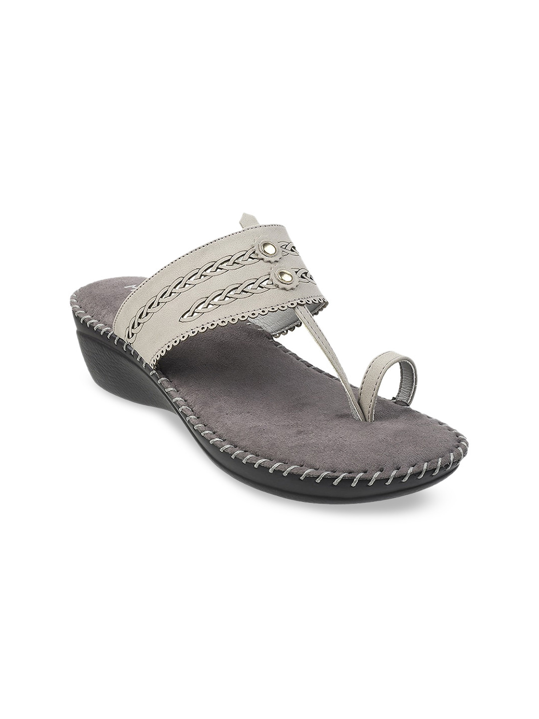Buy Metro Grey Wedge Heels Heels for Women 19886558 Myntra