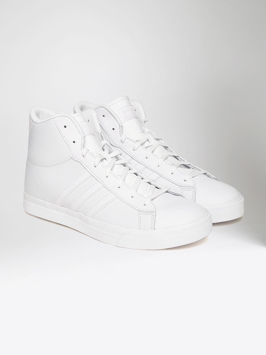 Buy ADIDAS NEO Men White CloudFoam Super Daily Solid Mid Top Sneakers - Casual Shoes for Men 