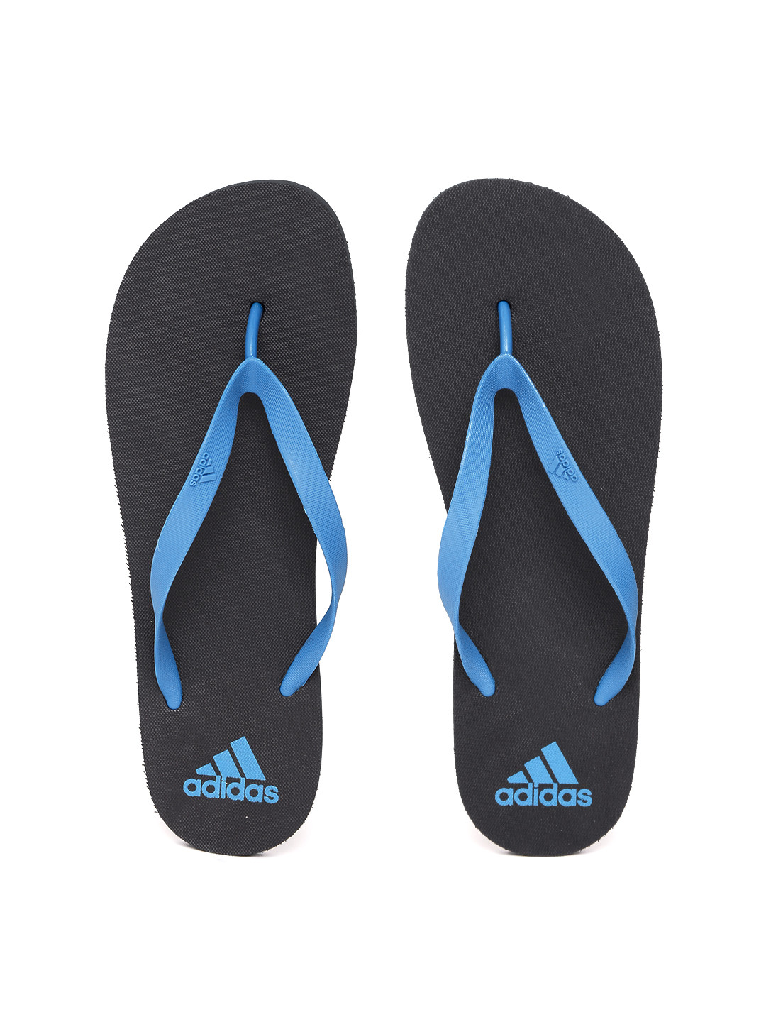 Buy ADIDAS Men Blue & Black Rib Thong Flip Flops - Flip Flops for Men 1989449 | Myntra