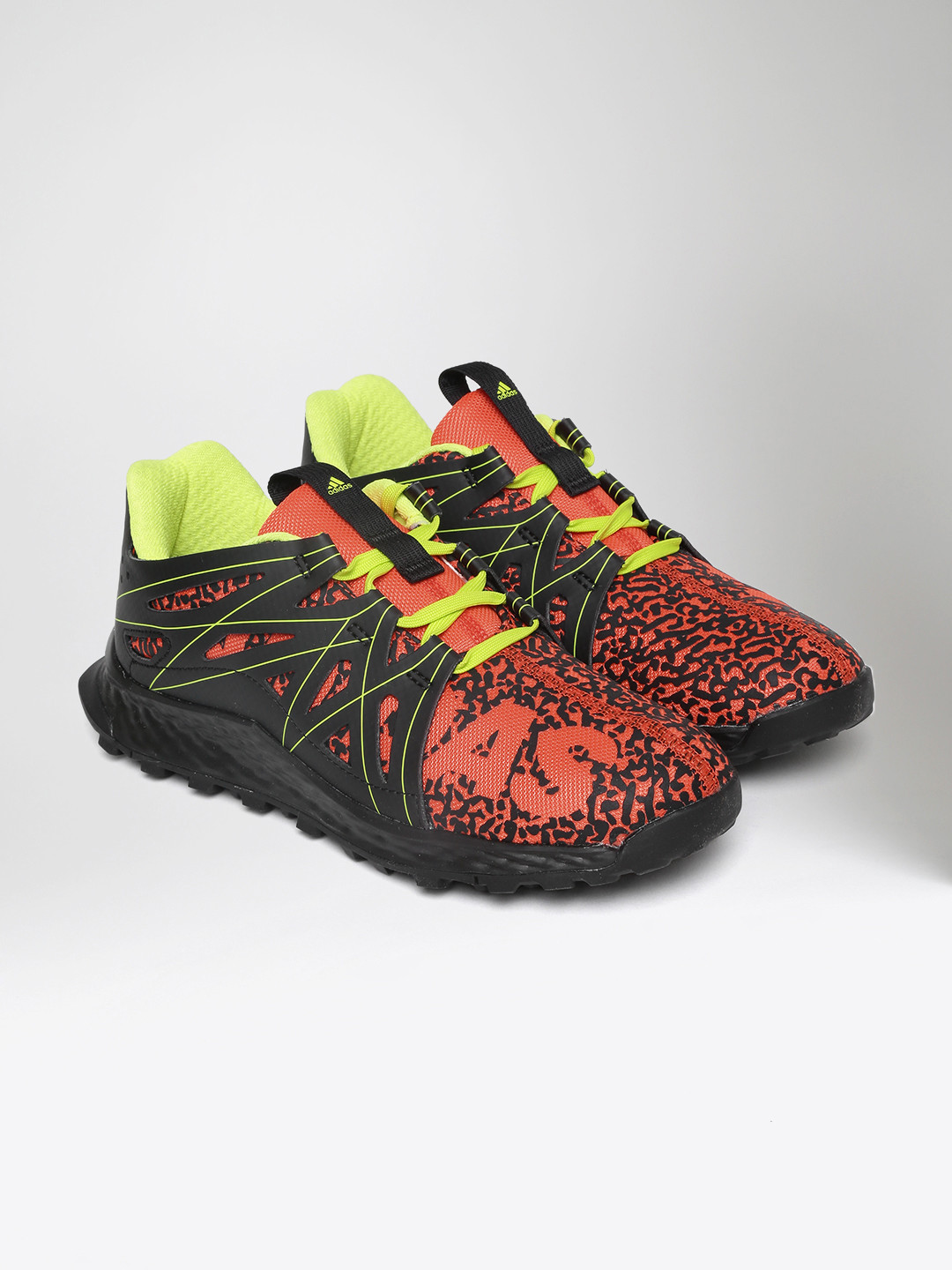 black orange running shoes