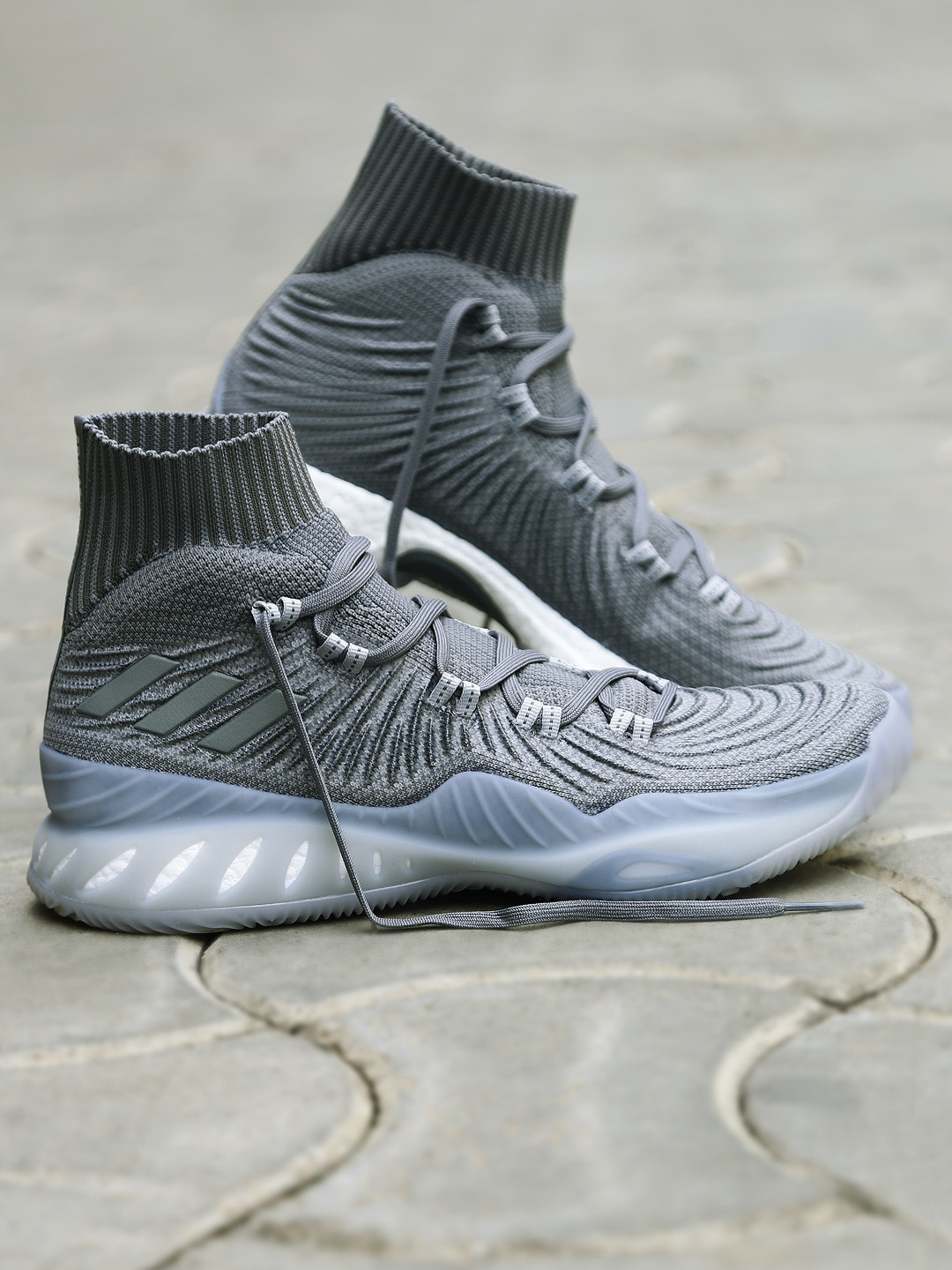 Buy ADIDAS Men Grey CRAZY EXPLOSIVE 2017 PrimeKnit Basketball Shoes