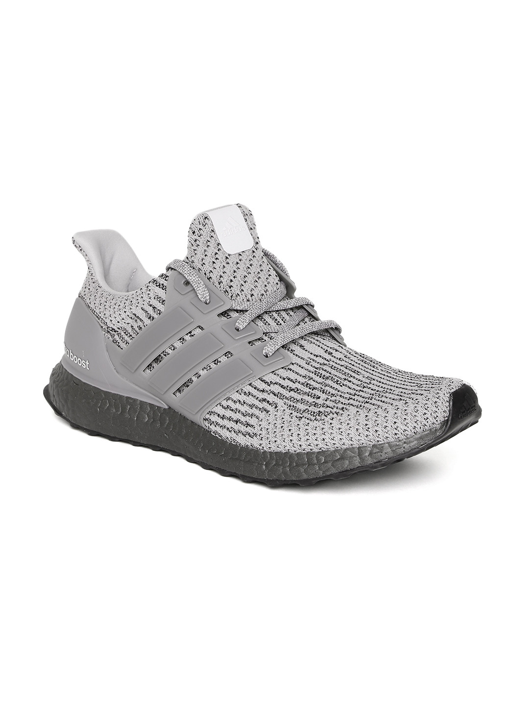 grey adidas running shoes mens