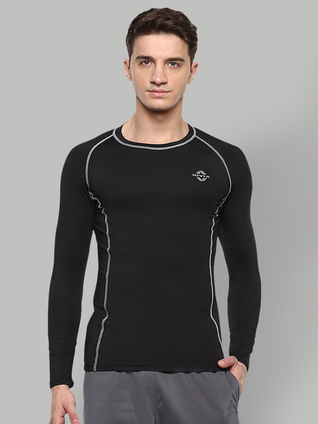 Buy NIVIA Men Black Compression T Shirt Tshirts for Men 19897756 Myntra