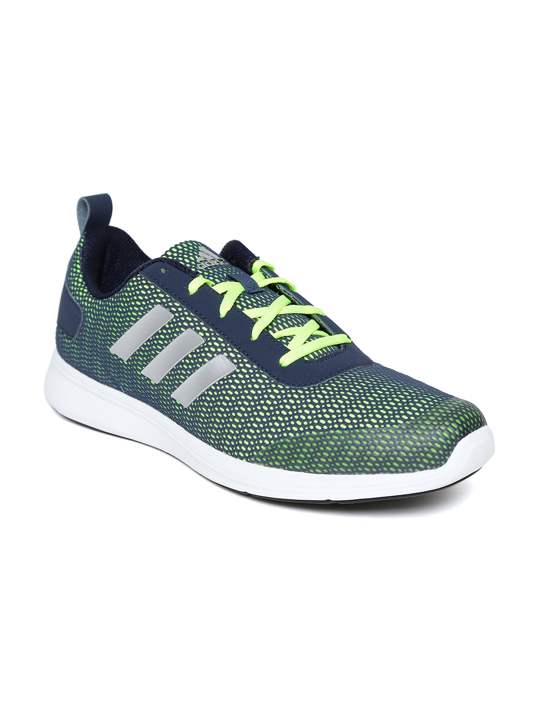 Buy Adidas Men Navy And Fluorescent Green Adispree 20 M Running Shoes Sports Shoes For Men 0959