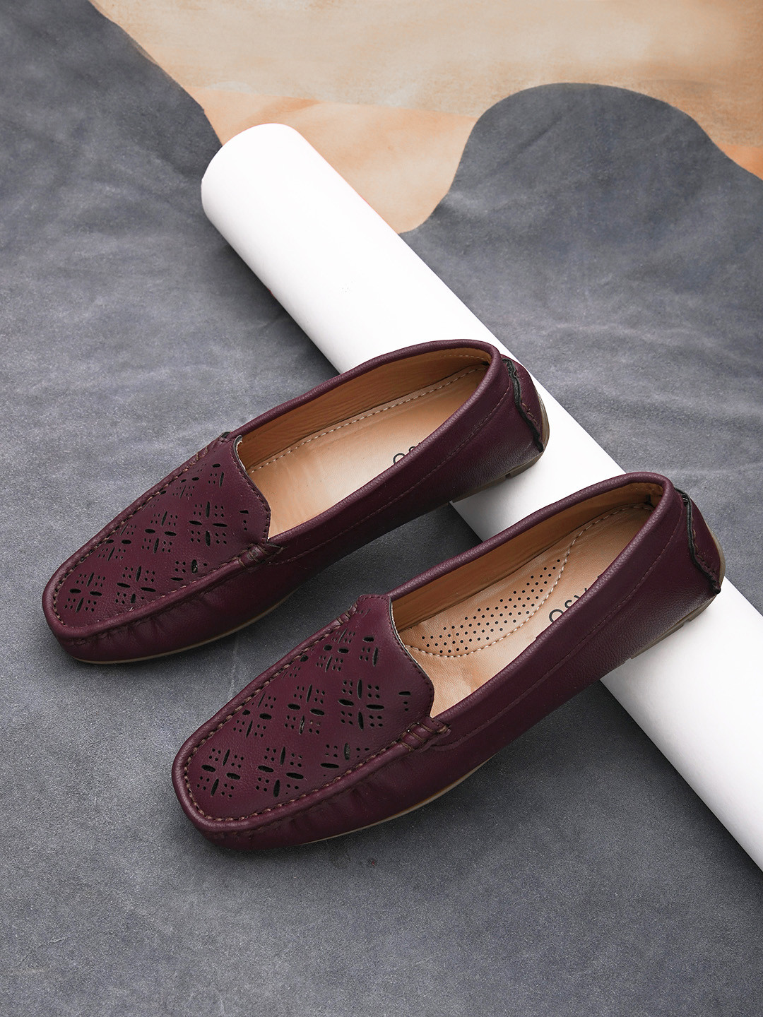 Buy El Paso Women Maroon Loafers Casual Shoes for Women 19900718 Myntra