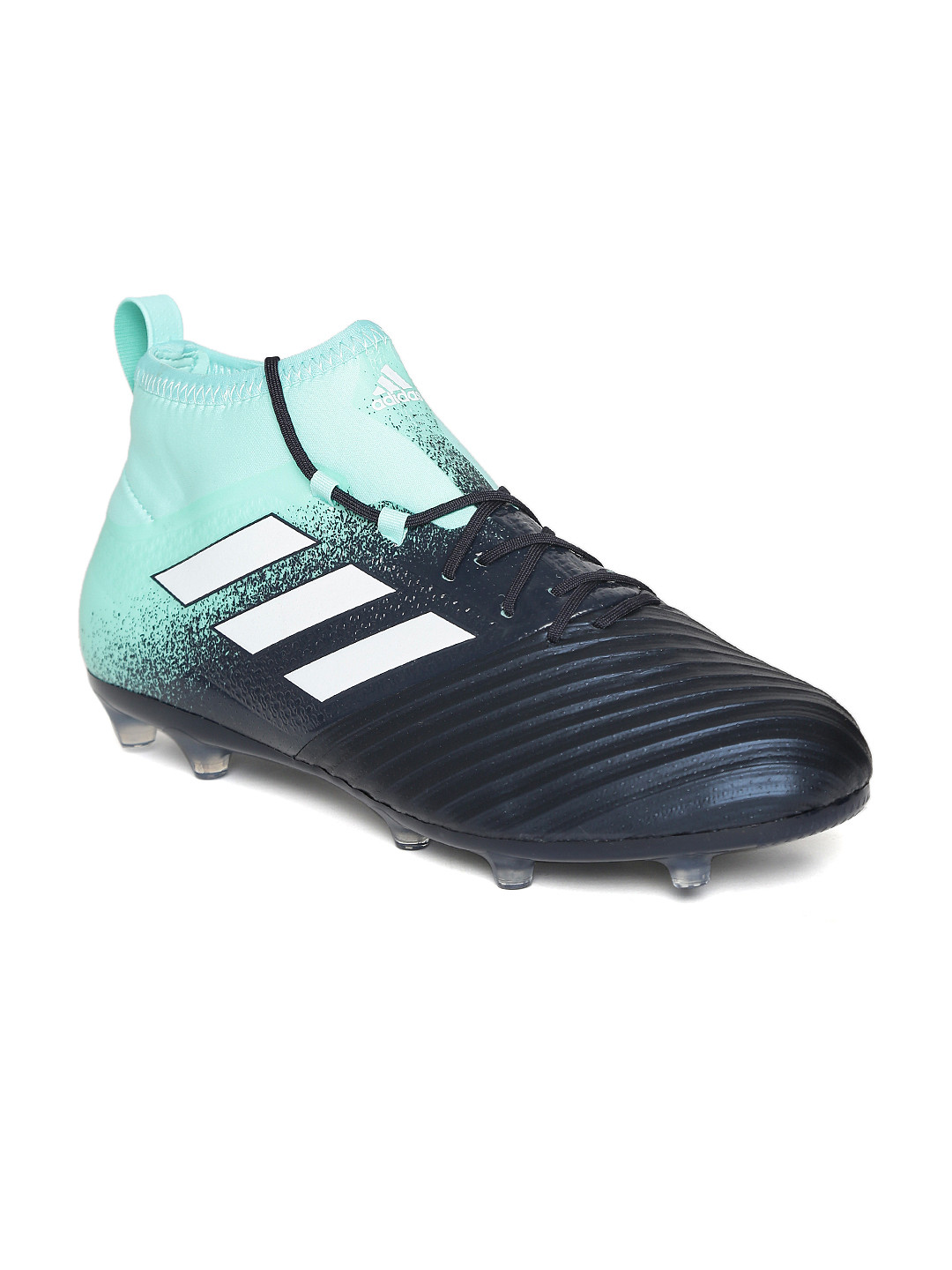 Buy ADIDAS Men Navy & Mint Green Ace 17.2 Firm Ground Cleats Mid Top