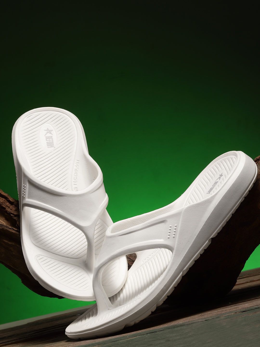 Buy REFOAM Men White Rubber Thong Flip Flops - Flip Flops for Men