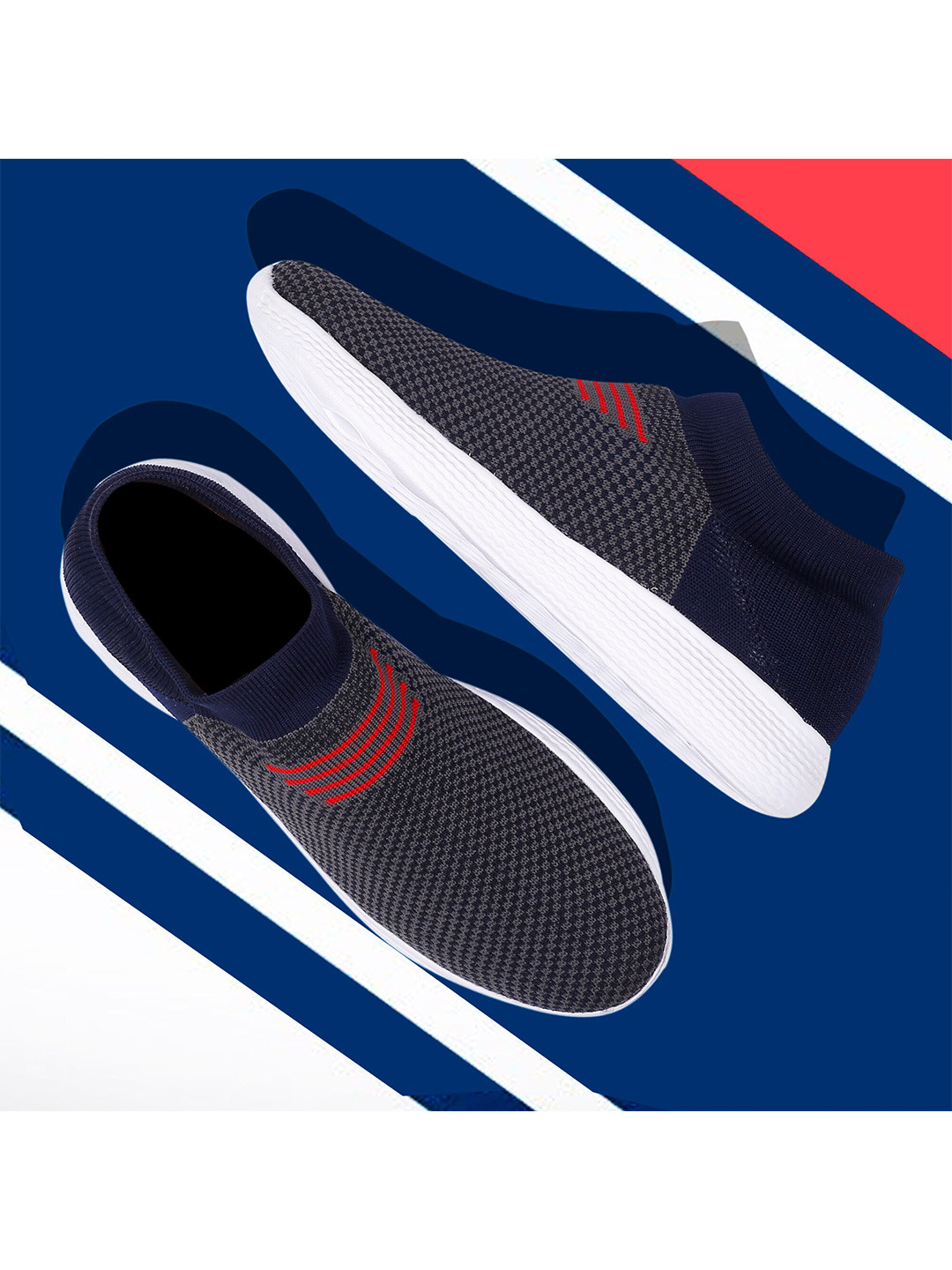 Buy BUCIK Men Blue Mesh Running Non Marking Shoes Sports Shoes for