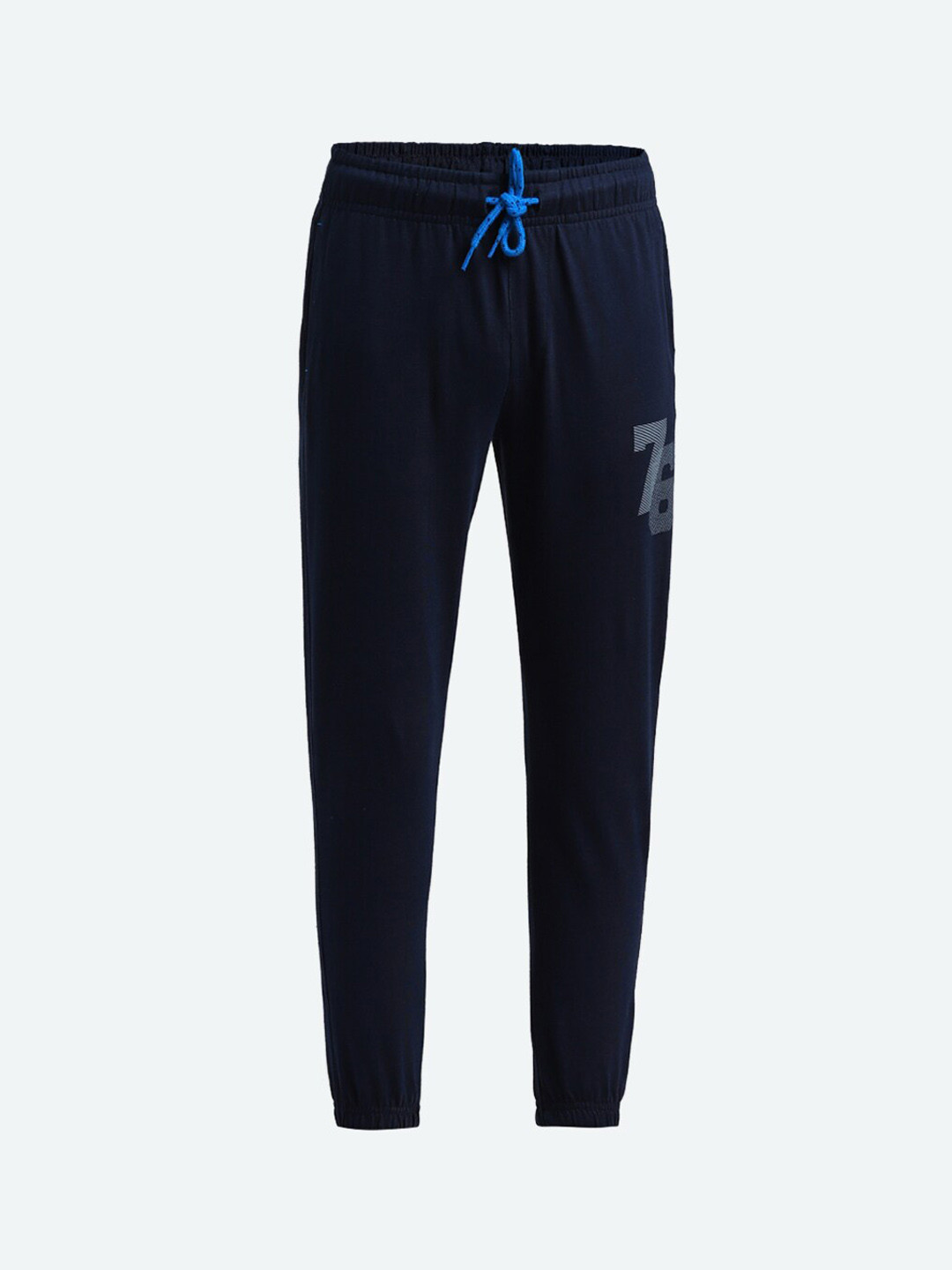 Buy Jockey Boys Blue Regular Fit Solid Joggers Track Pants for Boys