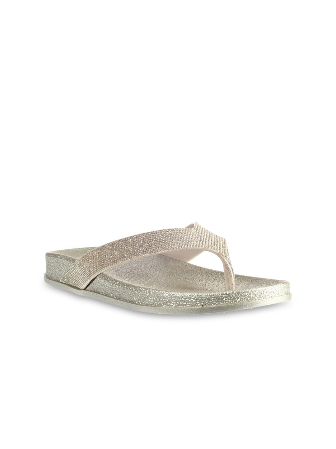 Buy Khadims Women Rose Gold Thong Flip Flops - Flip Flops for Women 19906594 | Myntra