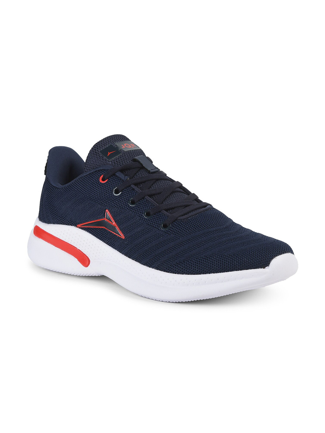 Buy JQR Men Navy Blue Lace Up Mid Top Mesh Running Sports Shoes