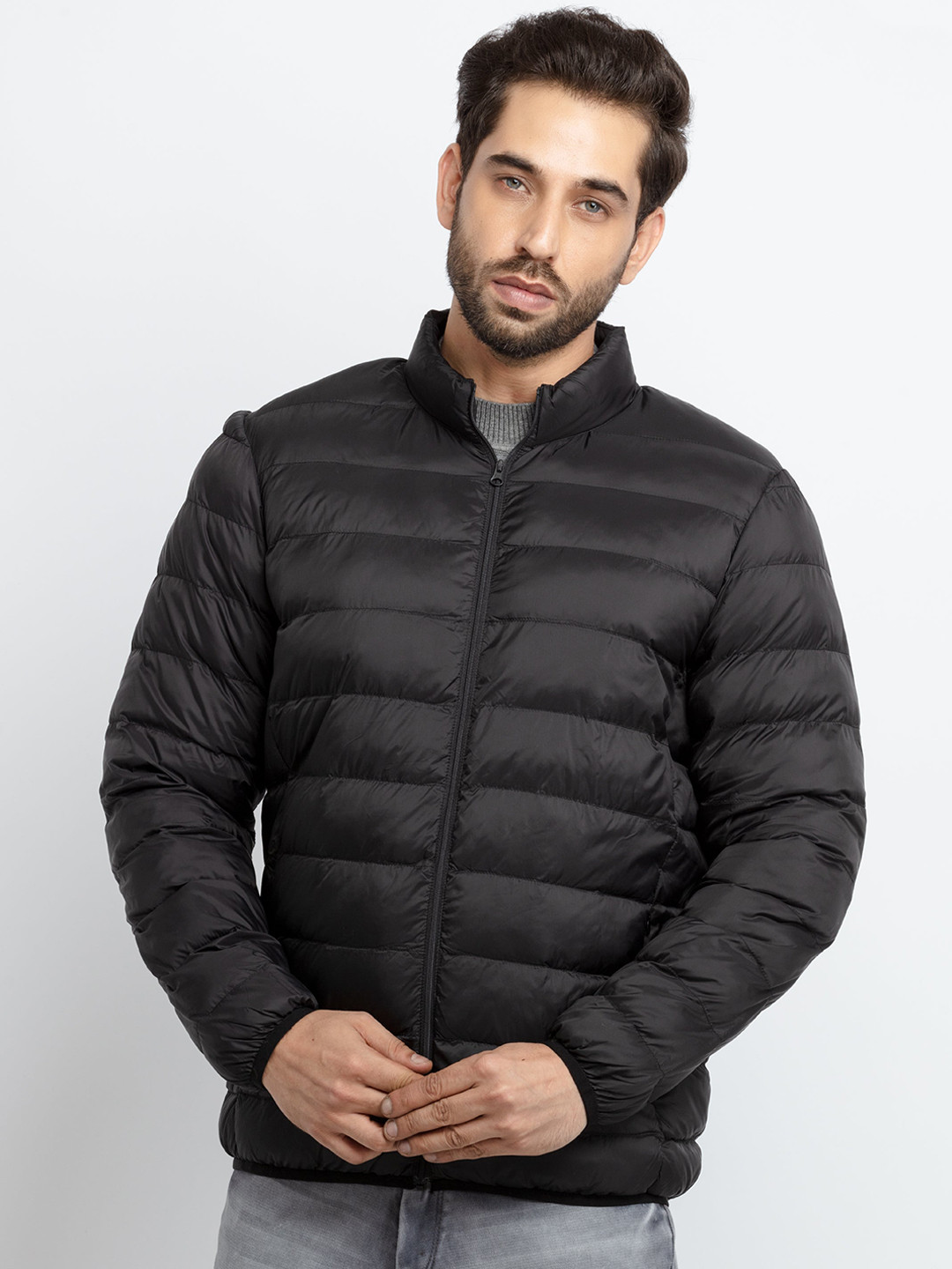 Buy Status Quo Men Black Puffer Jacket Jackets for Men 19907938 Myntra