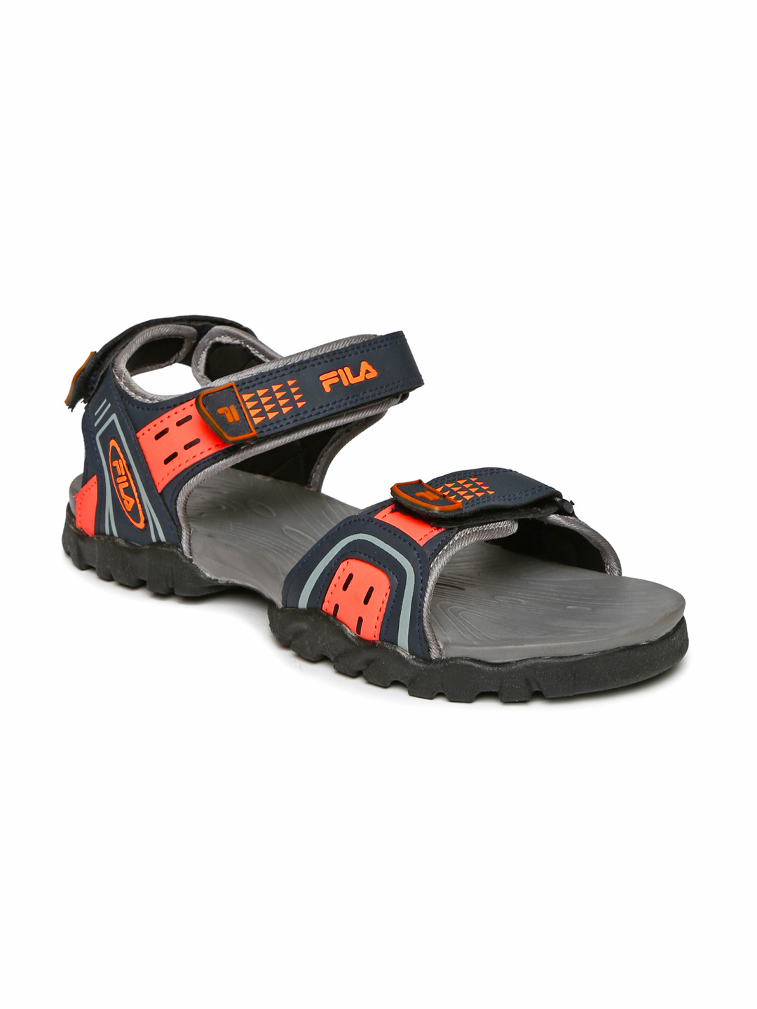 Buy FILA Men Navy & Orange Kalem Sports Sandals Sports Sandals for
