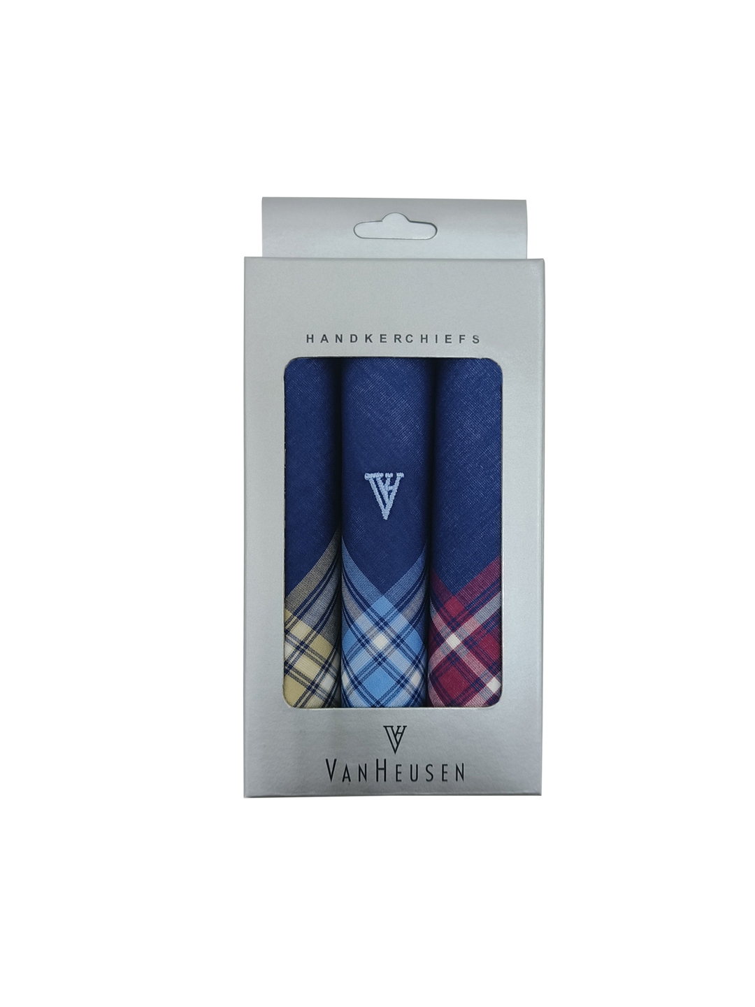 Buy Van Heusen Men Pack Of 3 Striped Cotton Handkerchief - Handkerchief ...
