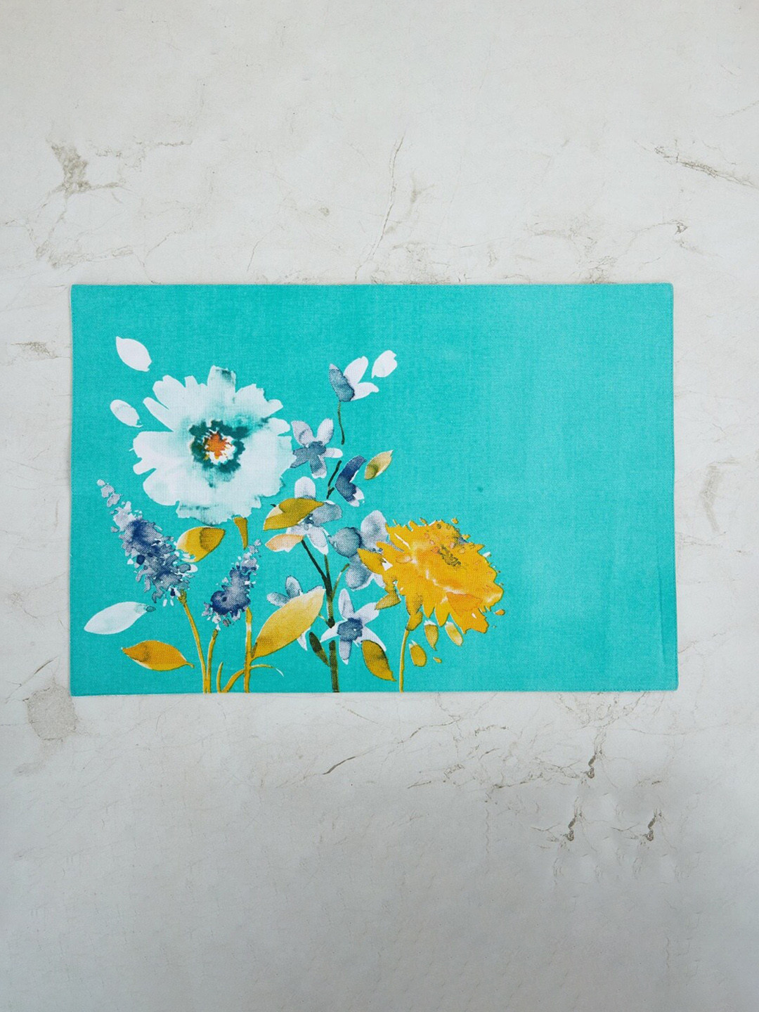 Buy Home Centre Blue & White Floral Printed Placemat Table Placemats